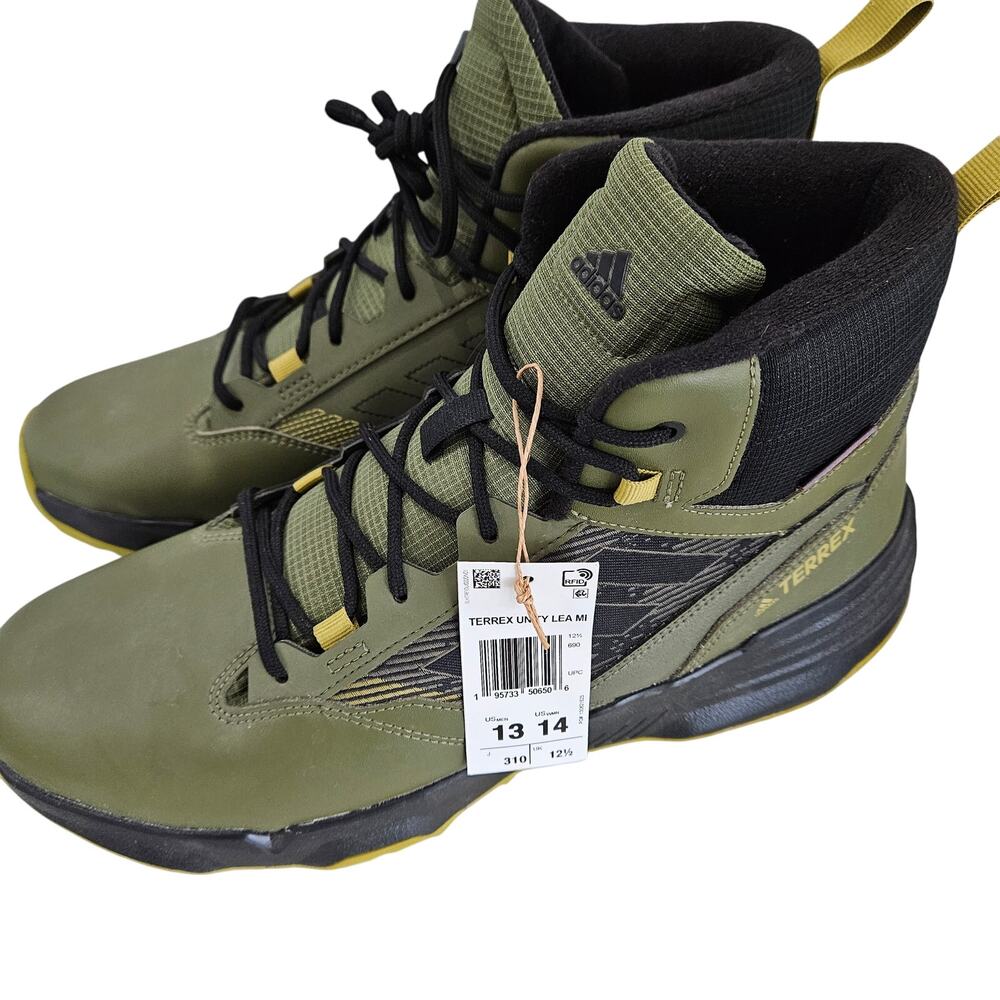 Waterproof  Adidas Terrex Olive and Black Hiking Boots 200 G insulation